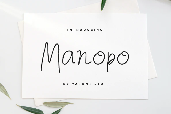 Manopo Font Manopo Font Poster 1
