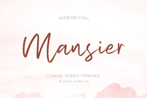 Mansier Font Poster 1