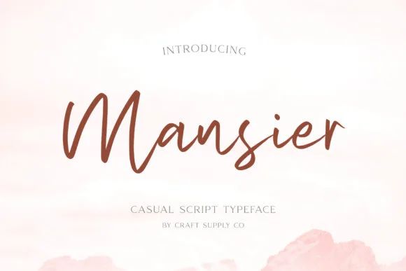 Mansier Font Poster 1