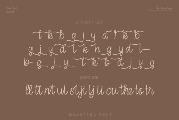 Manstera Font Poster 4