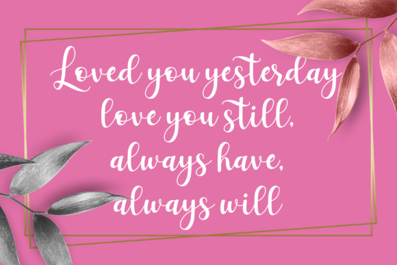Many Loves Font Poster 6