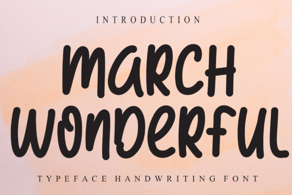 March Wonderful Font Poster 1
