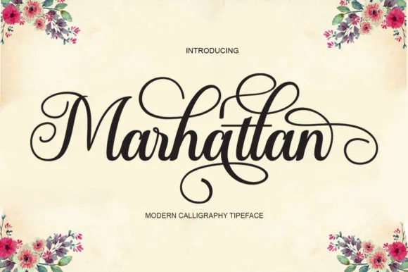 Marhattan Font Marhattan Font Poster 1