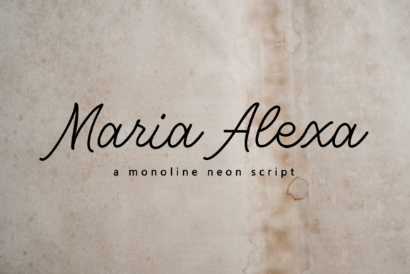 Maria Alexa Font Poster 1