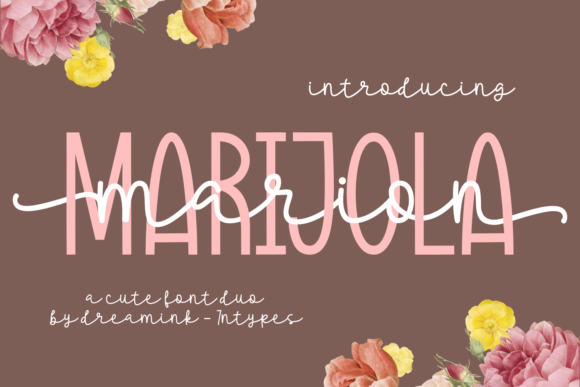 Marion Marijola Font Poster 1