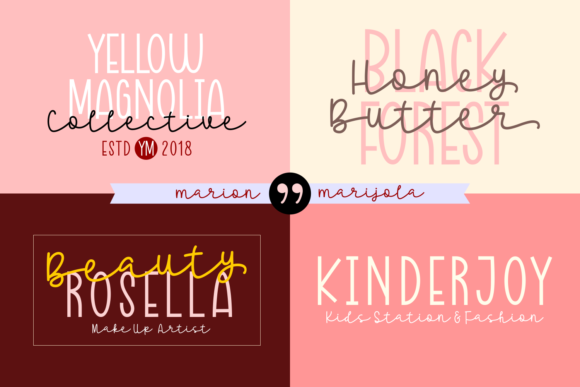 Marion Marijola Font Poster 2