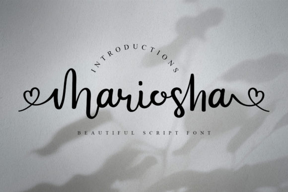 Mariosha Font Poster 1