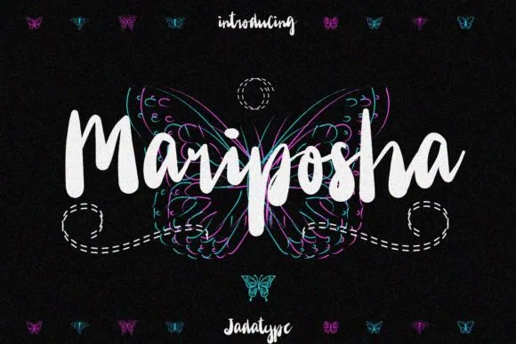 Mariposha Font Mariposha Font Poster 1