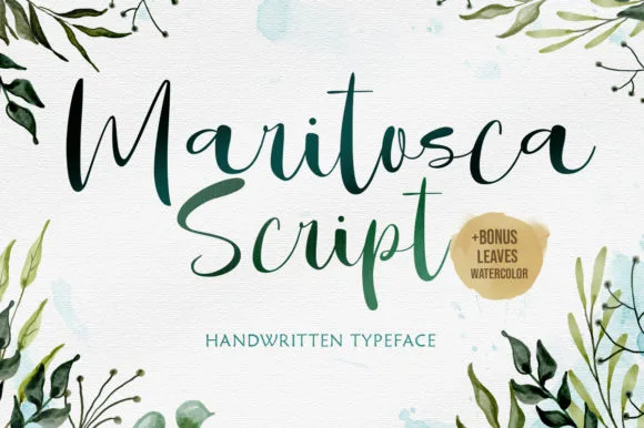 Maritosca Script Font Maritosca Script Font Poster 1