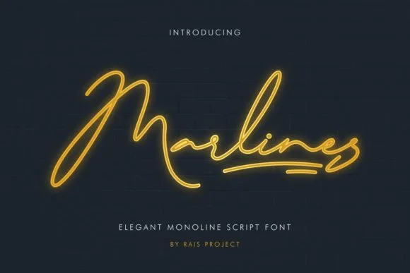 Marlines Font Marlines Font Poster 1