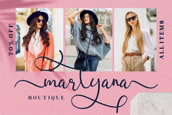 Marlyana Font Poster 9
