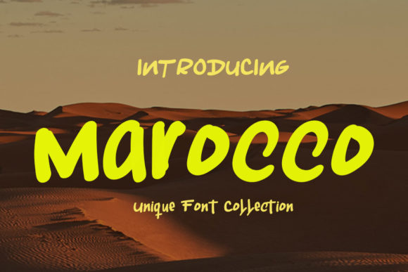 Marocco Font Poster 1