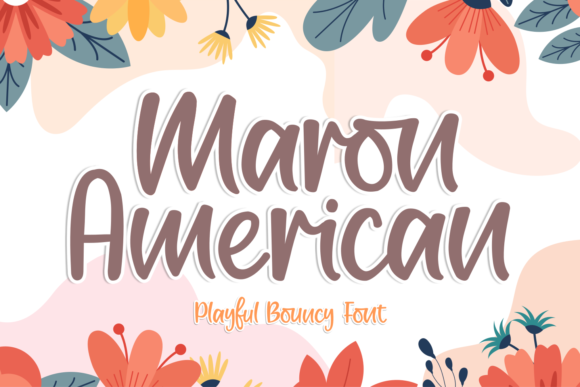 Maron American Font