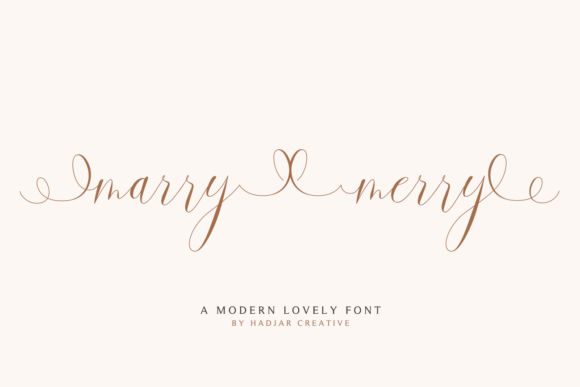 Marry Merry Font Poster 1