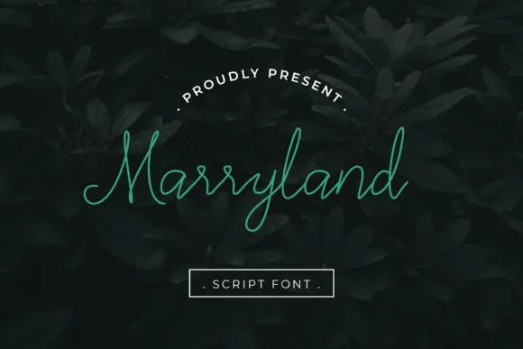 Marryland Font Poster 1