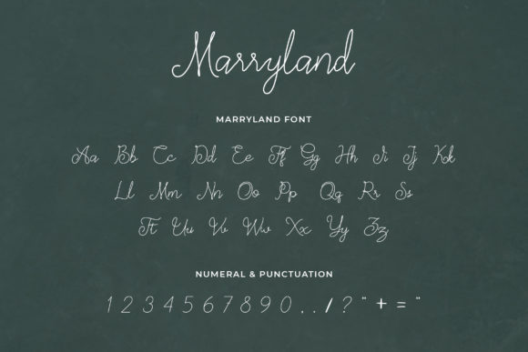 Marryland Font Poster 3