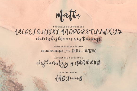 Martha Font Poster 8