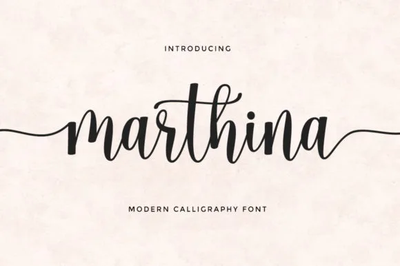 Marthina Font Marthina Font Poster 1