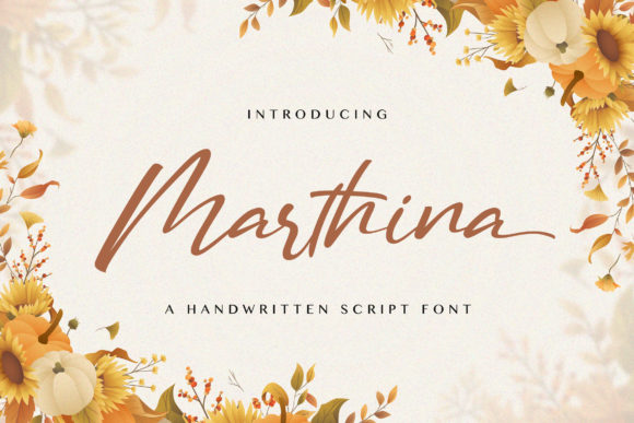 Marthina Font Poster 1