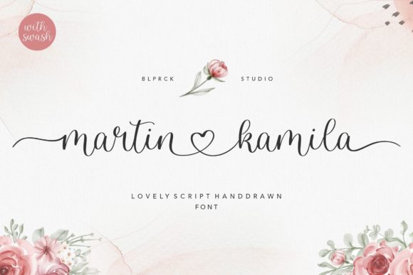 Martin Kamila Script Font Poster 1