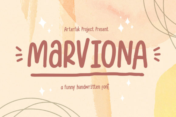 Marviona Font Poster 1
