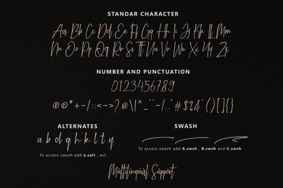 Marwah Signature Font Poster 13