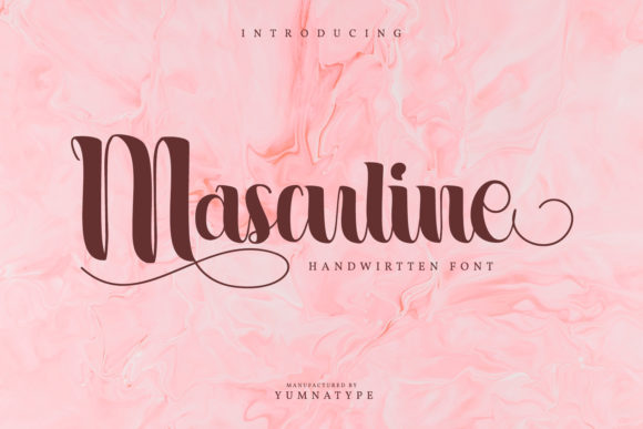 Masculine Font