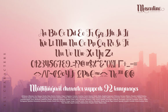 Masculine Font Poster 9