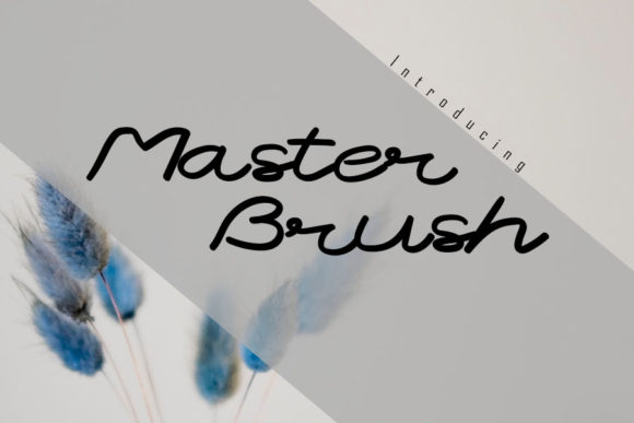 Master Brush Font Poster 1