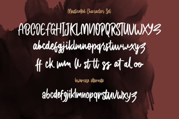 Masticated Font Poster 6