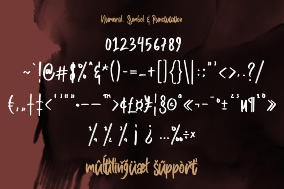 Masticated Font Poster 7