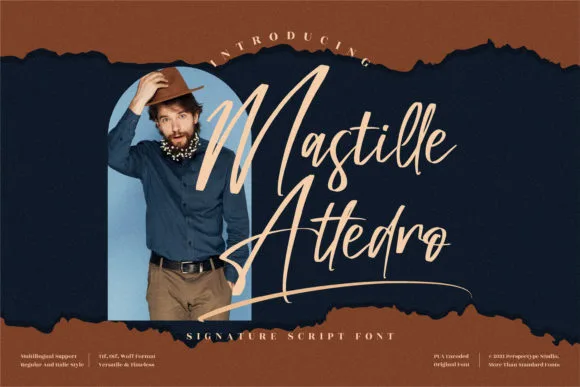 Mastille Attedro Font Mastille Attedro Font Poster 1