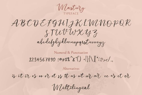 Mastury Font Poster 8