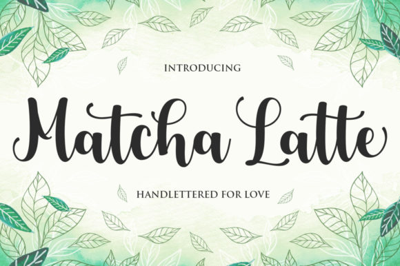 Matcha Latte Script Font Poster 1