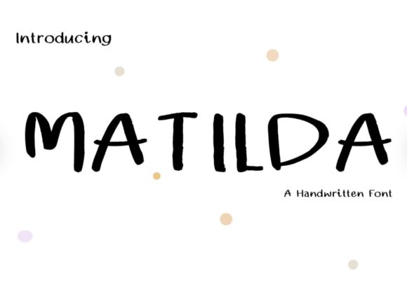 Matilda Font Poster 1