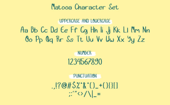 Matooa Font Poster 3