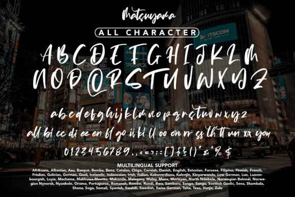 Matsuyama Font Poster 7