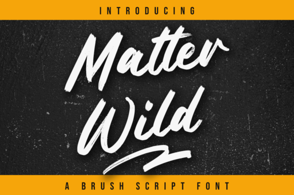 Matter Wild Font Poster 1