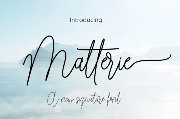 Matterie Font Matterie Font Poster 1