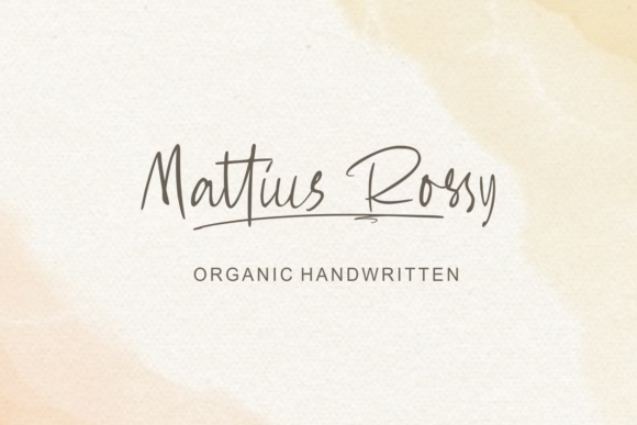 MAttius Rossy Font Poster 1
