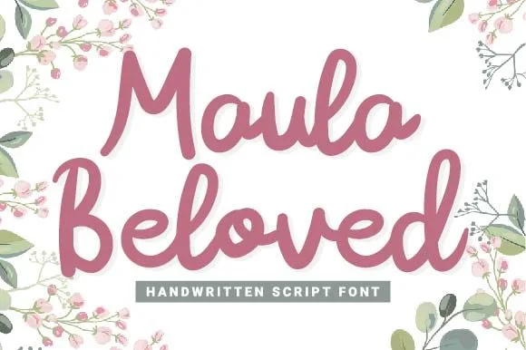 Maula Beloved Font Poster 1