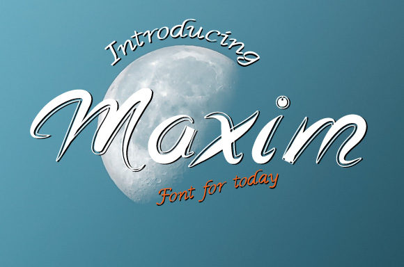 Maxims Font Poster 1