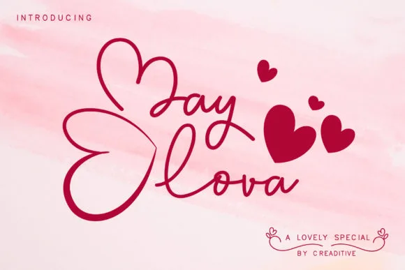 May Lova Font May Lova Font Poster 1