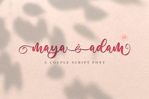 Maya and Adam Font Poster 1