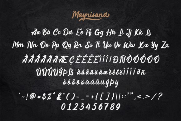 Mayrisand Font Poster 12
