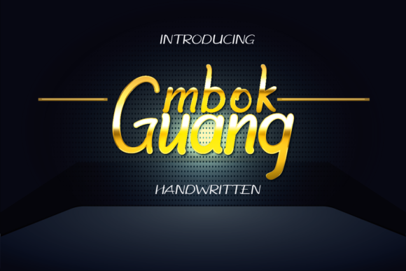 Mbok Guang Font