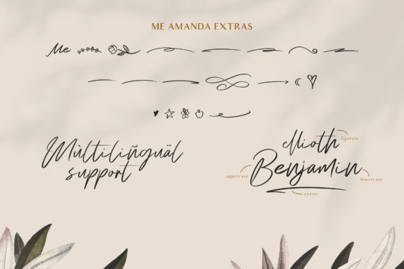 Me Amanda Font Poster 11