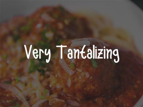Meatballs Font Poster 2