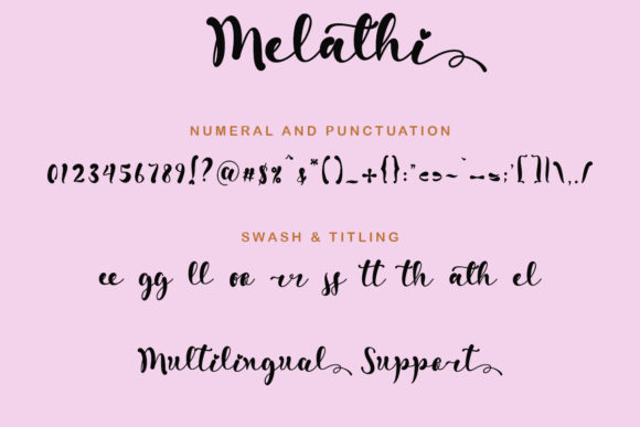 Melathi Font Poster 10