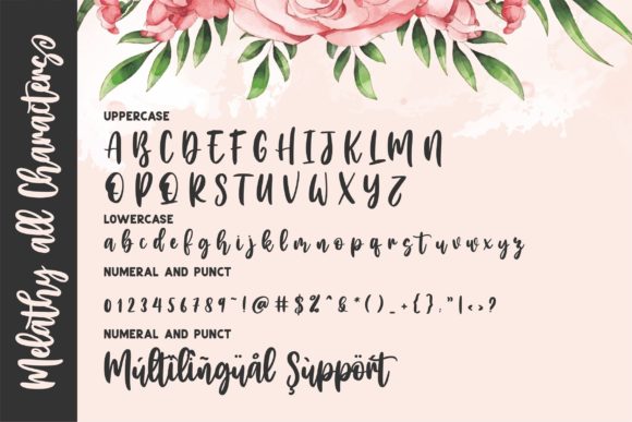 Melathy Font Poster 8